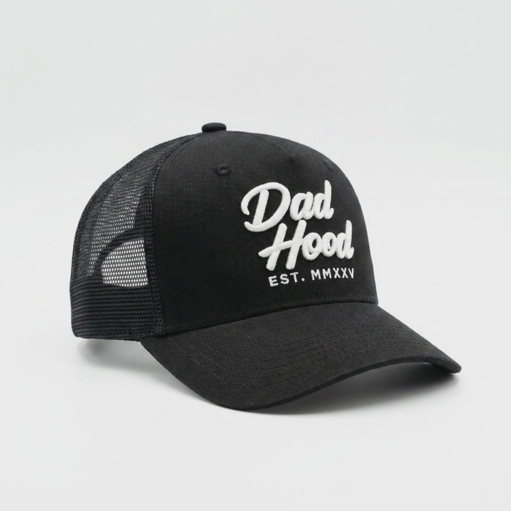 Dad Hood - Black Trucker Hat