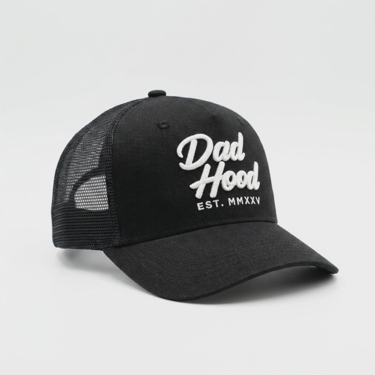 Dad Hood - Black Trucker Hat